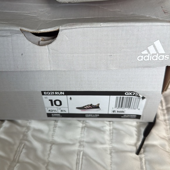 adidas EQ21 Run Women's Athletic Shoes - Black and Pink NWT - Picture 6 of 6